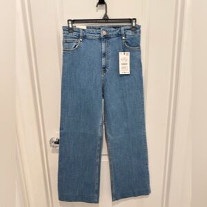 Zara Blue Palazzo Leg Jeans